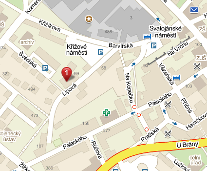 Mapa pobočky Trutnov | Mapy.cz